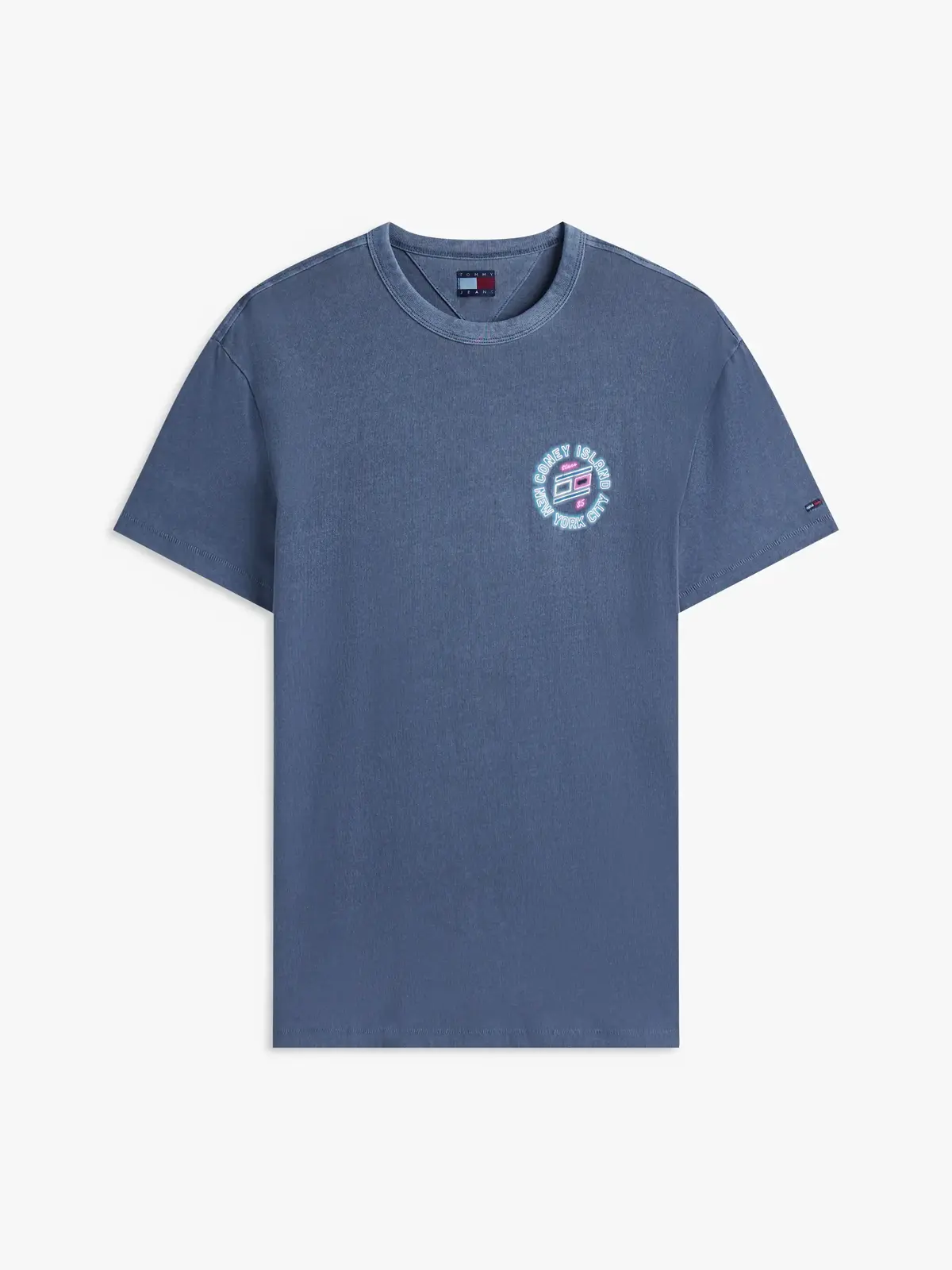 Tommy Hilfiger TJM REG NOVELTY FAIR Erkek Mavi T-Shirt