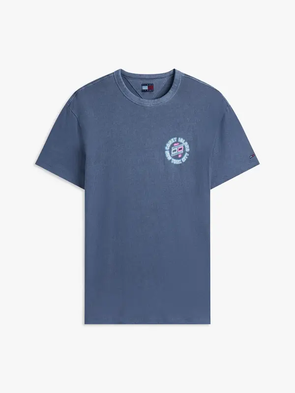 Tommy Hilfiger TJM REG NOVELTY FAIR Erkek Mavi T-Shirt