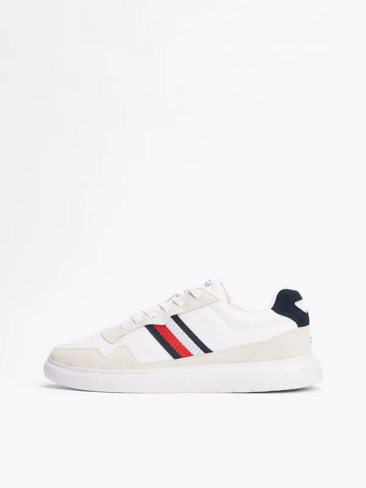 Tommy Hilfiger LIGHT CUPSOLE LTH MI, 0K6 Beyaz Erkek Spor Ayakkabı & Sneaker