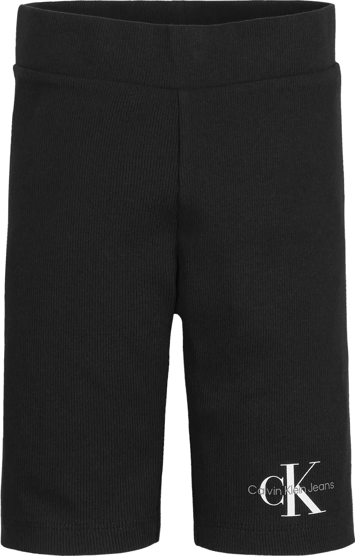 Calvin Klein MONOGRAM RIB CYCLE S Kadın Siyah Şort