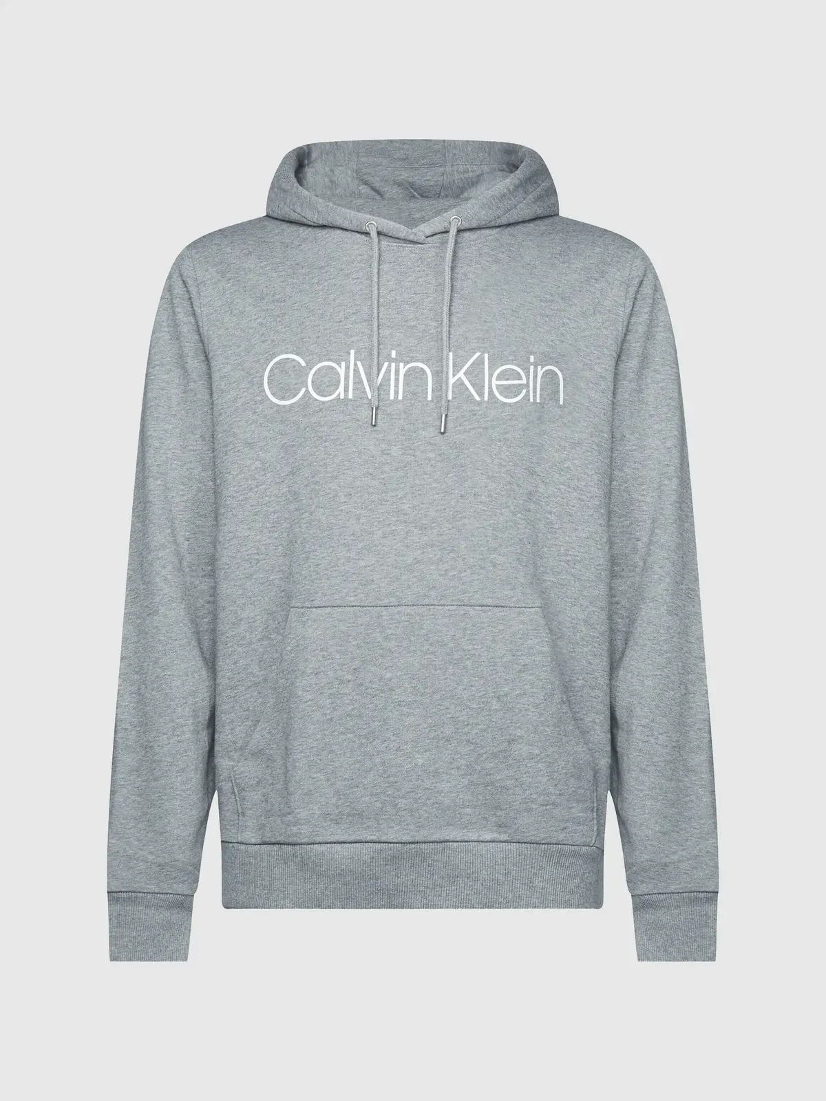 Calvin Klein COTTON LOGO HOODIE Erkek Gri Hoodie