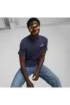Puma ESS ELEVATED Embroidered Tee Lacivert Erkek T-Shirt