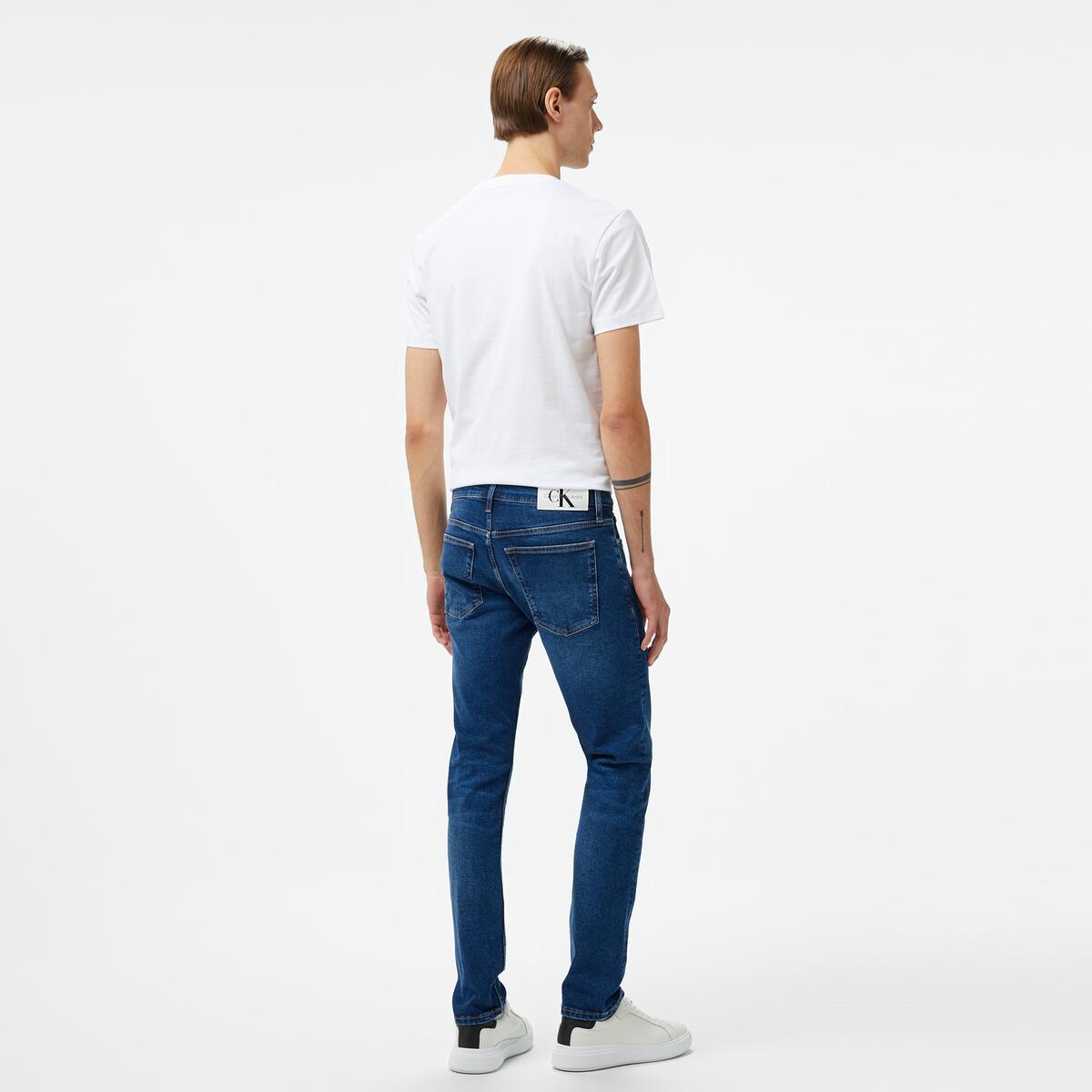 Calvin Klein SLIM, 1A4 Mavi Erkek Kot Pantolon