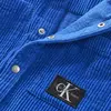 Calvin Klein CORDUROY BADGE OVERS Erkek Mavi Gömlek
