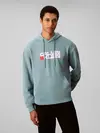 Calvin Klein LS EU 350TERRY CK Yeşil Erkek Kapüşonlu Sweatshirt