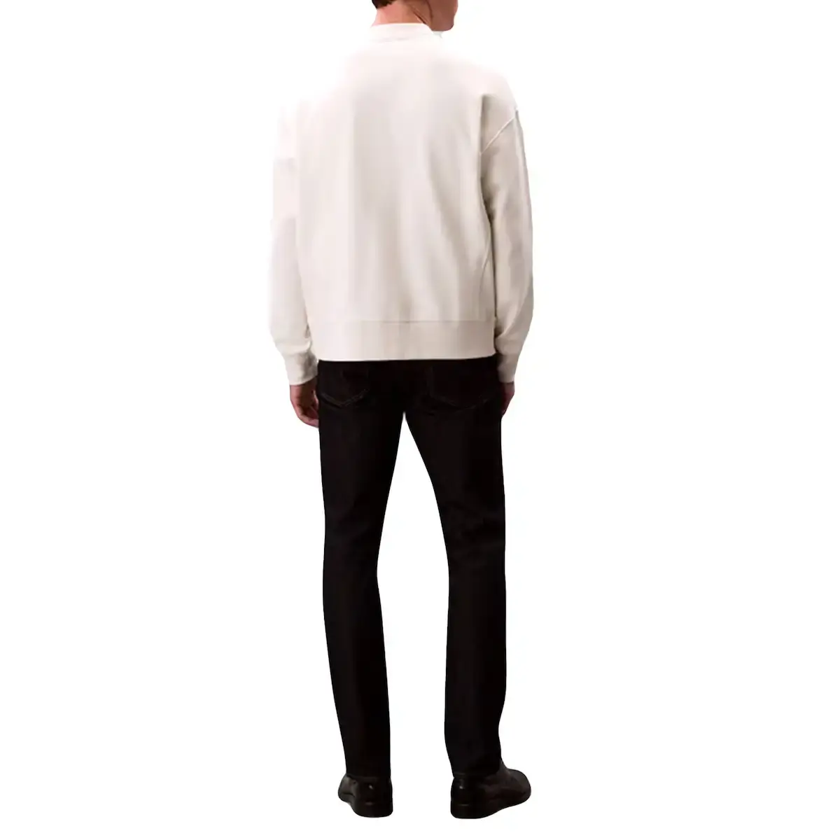 Calvin Klein PREMIUM TERRY MONOGRAM CN SWEATS Bej Erkek Sweatshirt