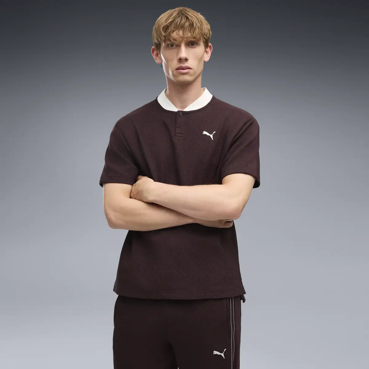 PUMA PUMA CLASS Relaxed Material Kahverengi Erkek T-Shirt