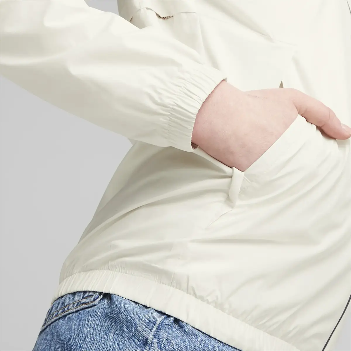 Puma ESS Solid Windbreaker Bej Kadın Sweatshirt