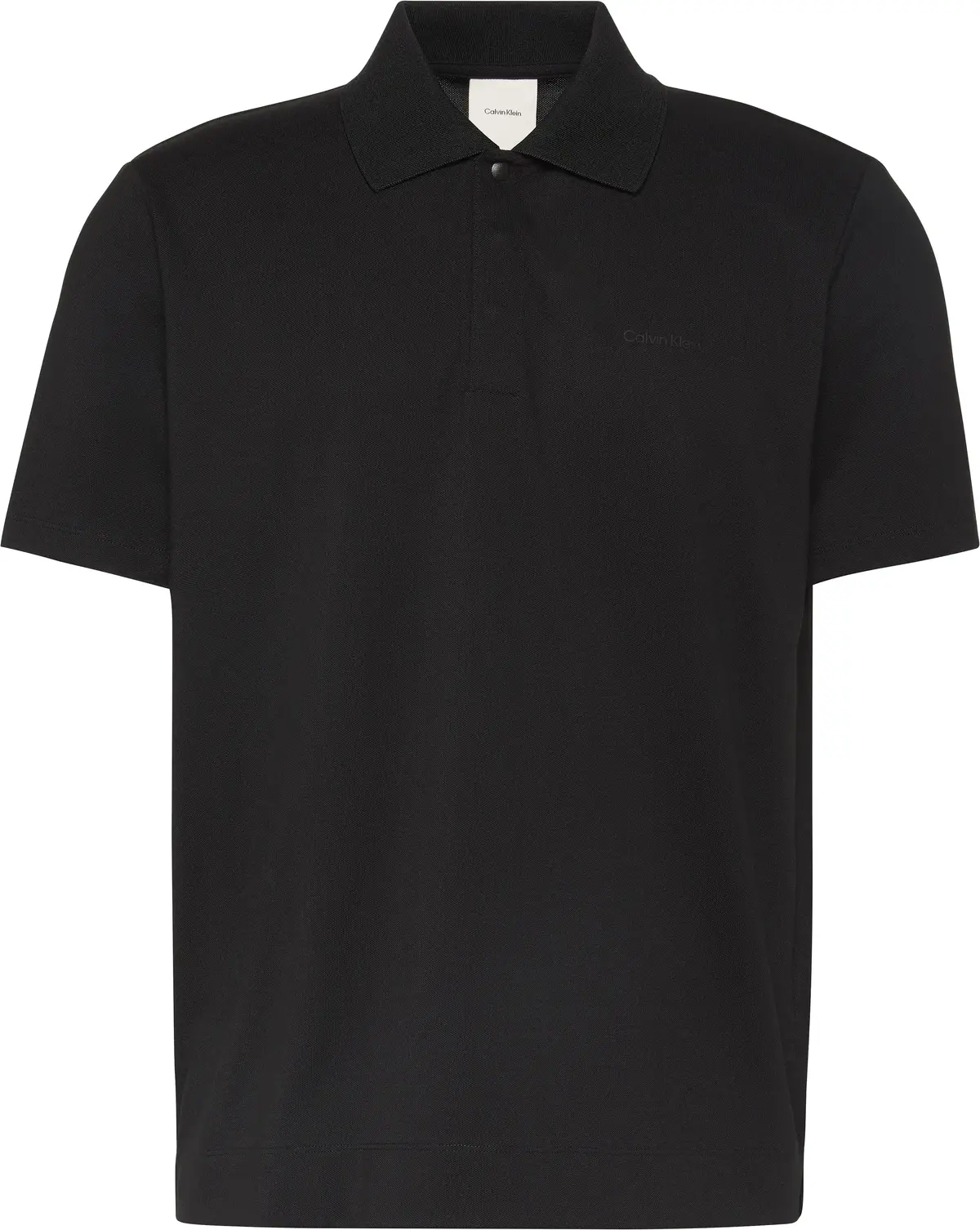 Calvin Klein SS COOLING PIQUE SNAP BTN POLO Siyah Erkek Polo T-Shirt