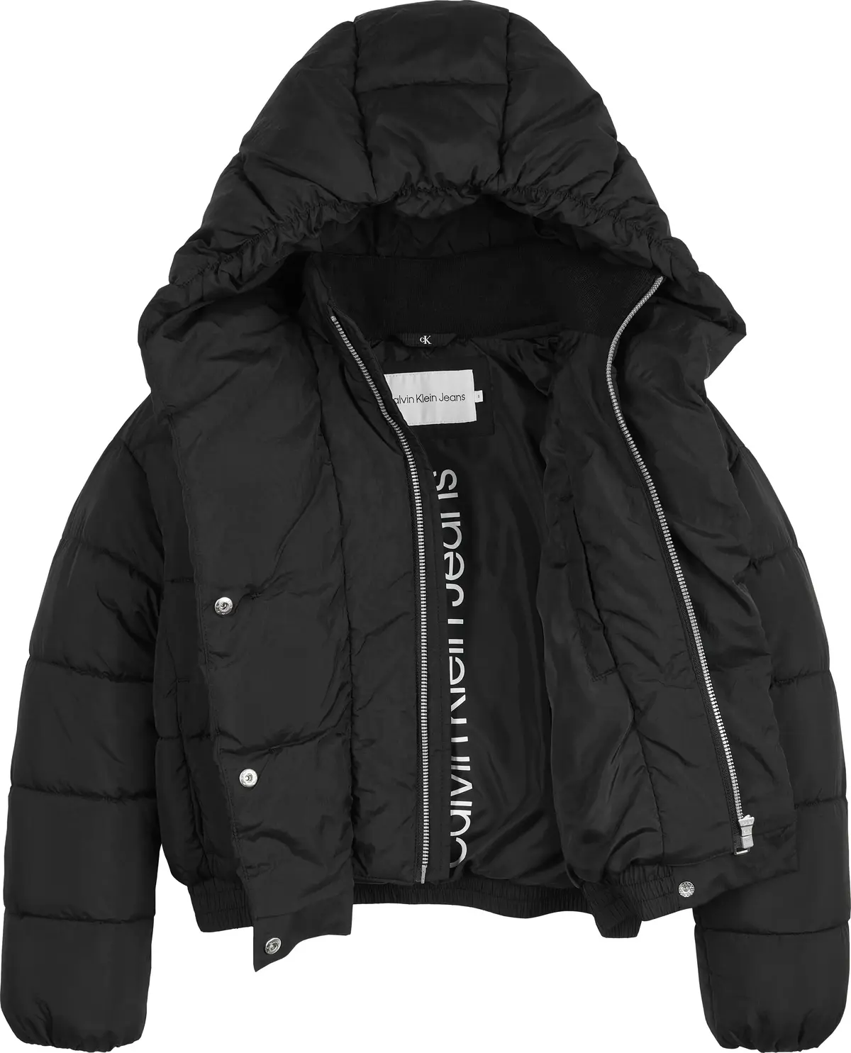 Calvin Klein CK ARCHIVE PUFFER JA Kadın Siyah Şişme Mont