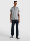 Tommy Hilfiger OXFORD LOGO COLLAR R Erkek Gri Polo T-Shirt