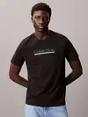 Calvin Klein SS 30s EU SP OUTLINE TAPE GRAPHI Siyah Erkek Tişört