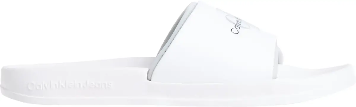 Calvin Klein SLIDE RUBBER NEOPREN, 01V Beyaz Erkek Terlik