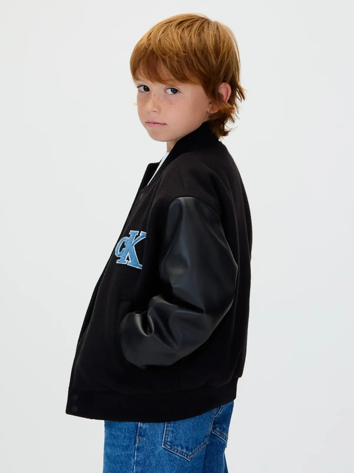 Calvin Klein VARSITY JACKET Siyah Çocuk Ceket