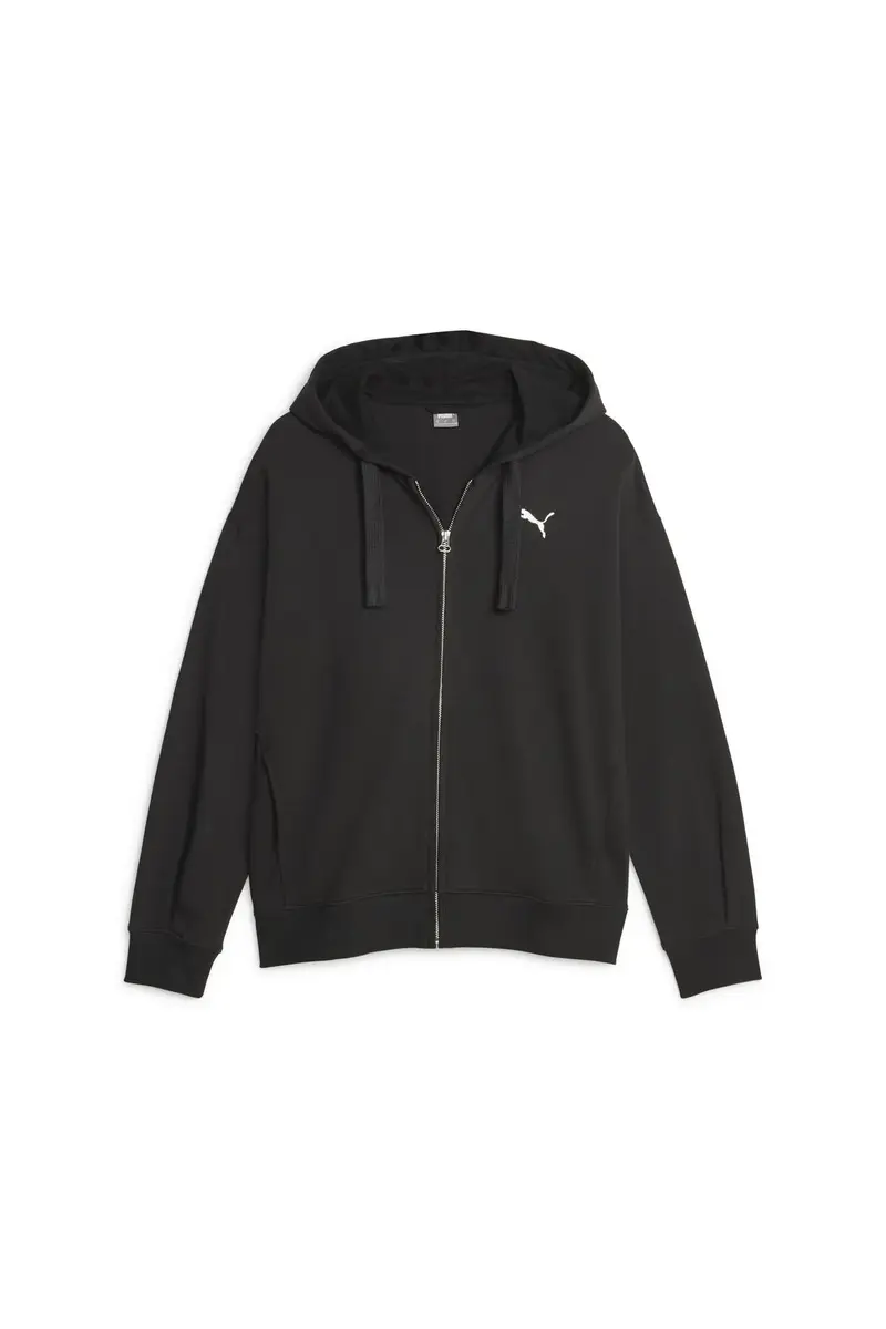 Puma HER Full-Zip Hoodie TR Siyah Kadın Fermuarlı Hoodie