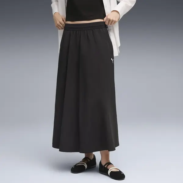 Puma T7 Woven Midi Skirt Siyah Kadın Etek