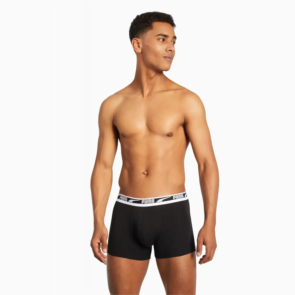 Puma PUMA MEN MULTI LOGO BOXER 2P Siyah Erkek 2'li Boxer