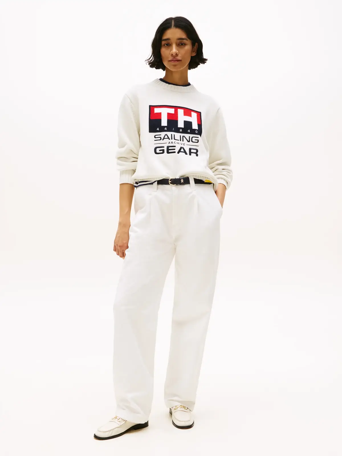 Tommy Hilfiger GI SAILING CREWNECK, YBI Krem Erkek Sweatshirt