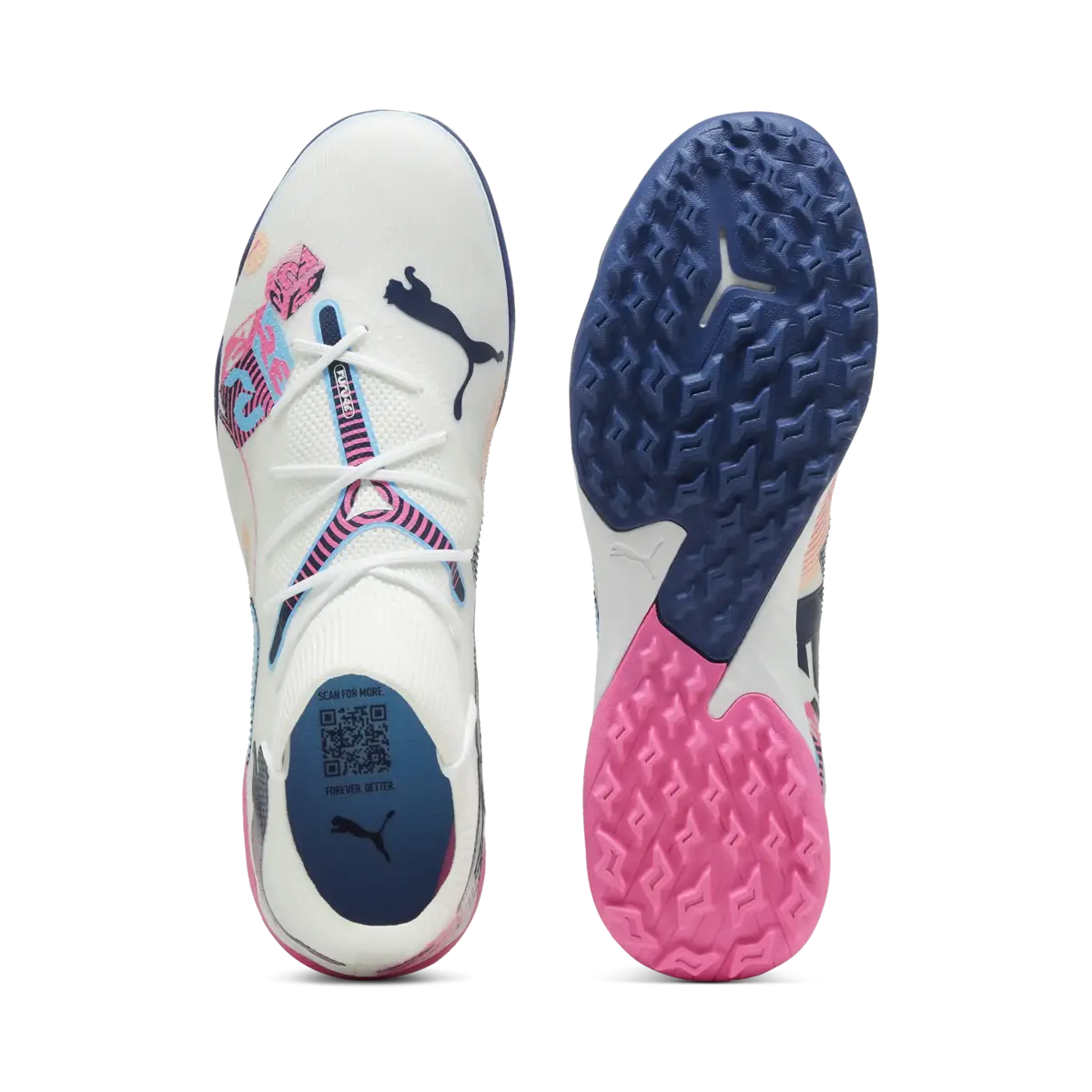 Puma FUTURE 7 MATCH VOL. UP TT Beyaz Unisex Halı Saha Ayakkabısı