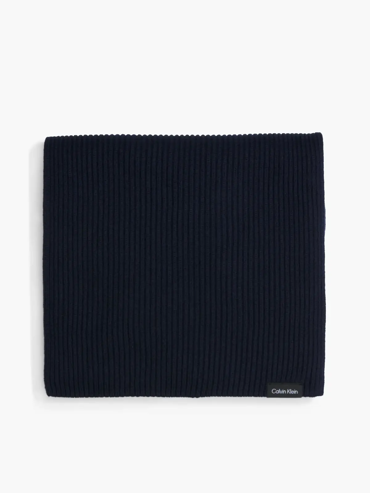 Calvin Klein CLASSIC COTTON RIB K Erkek Siyah Atkı