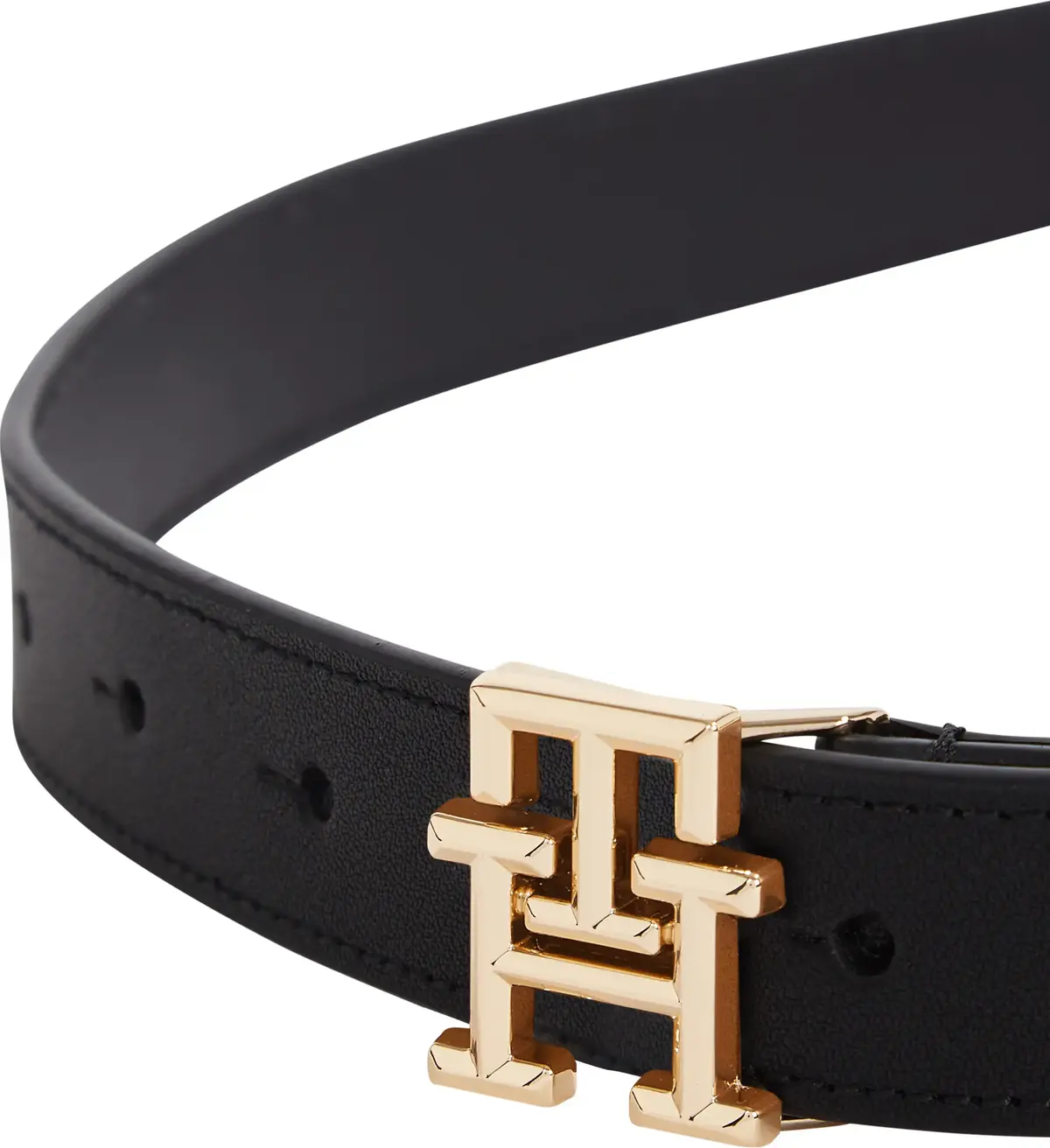 Tommy Hilfiger TH LOGO 2.5, BDS Siyah Kadın Kemer