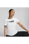 Puma Fit Logo Tee Beyaz Kadın Koşu Ve Performans T-Shirt
