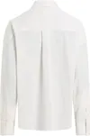 Calvin Klein COTTON VOILE LS SHIR Kadın Beyaz Gömlek