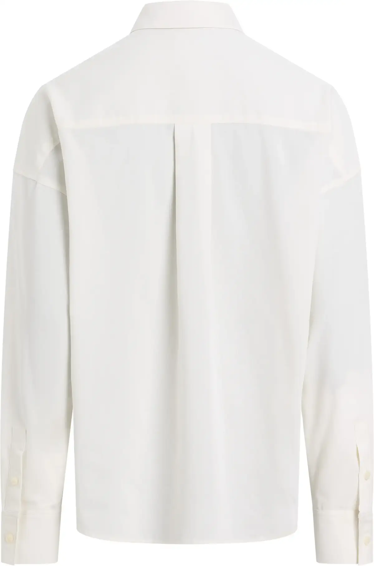 Calvin Klein COTTON VOILE LS SHIR Kadın Beyaz Gömlek