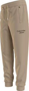 Calvin Klein CKJ STACK LOGO SWEAT Erkek Krem Eşofman Altı
