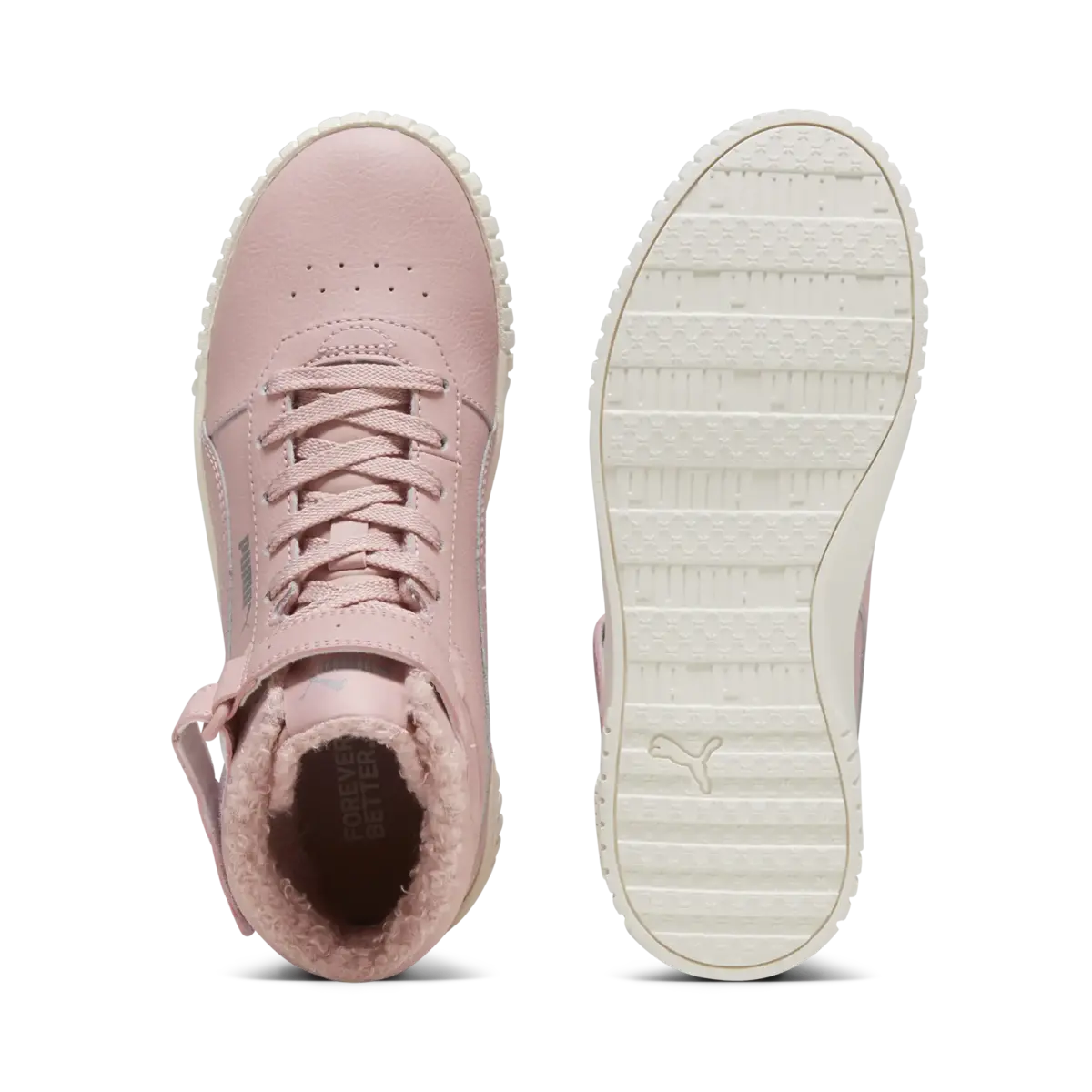 Puma Carina 2.0 Mid WTR Jr Pembe Kadın Spor Ayakkabı
