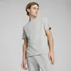 PUMA ESS ELEVATED Tee Gri Erkek T-Shirt