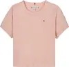 Tommy Hilfiger LINEN TEE SS, TKZ Pembe Kız Çocuk T-Shirt & Polo