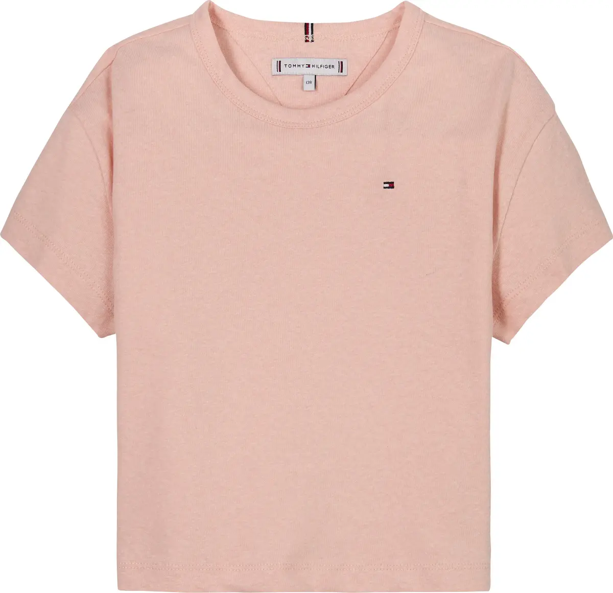 Tommy Hilfiger LINEN TEE SS, TKZ Pembe Kız Çocuk T-Shirt & Polo