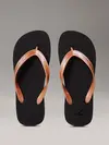Calvin Klein BEACH SANDAL MONOLOG Kahve-Siyah Kadın Parmak Arası Terlik
