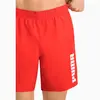Puma Swim Men Mıd Shorts 1P Navy Kırmızı Erkek Şort