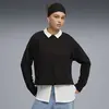 Puma HER Relaxed Crew Siyah Kadın Sweatshirt