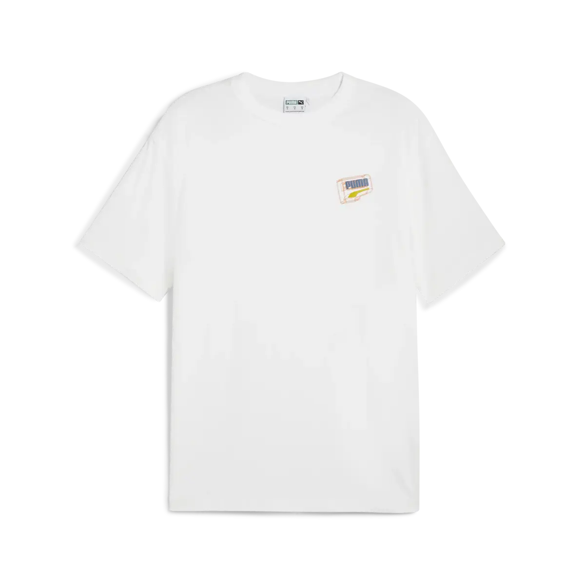Puma DOWNTOWN Relaxed Graphic Tee Beyaz Erkek Tişört