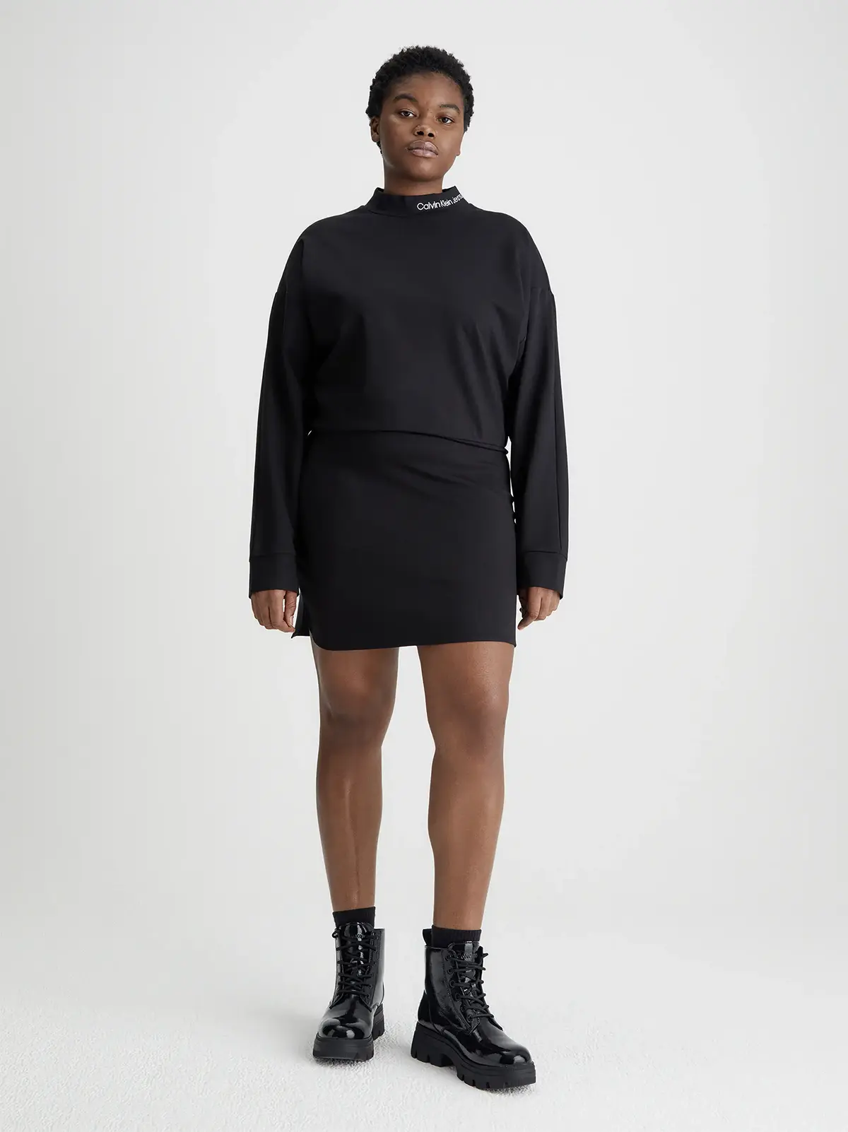 Calvin Klein MILANO OUTFIT DRESS Kadın Siyah Elbise
