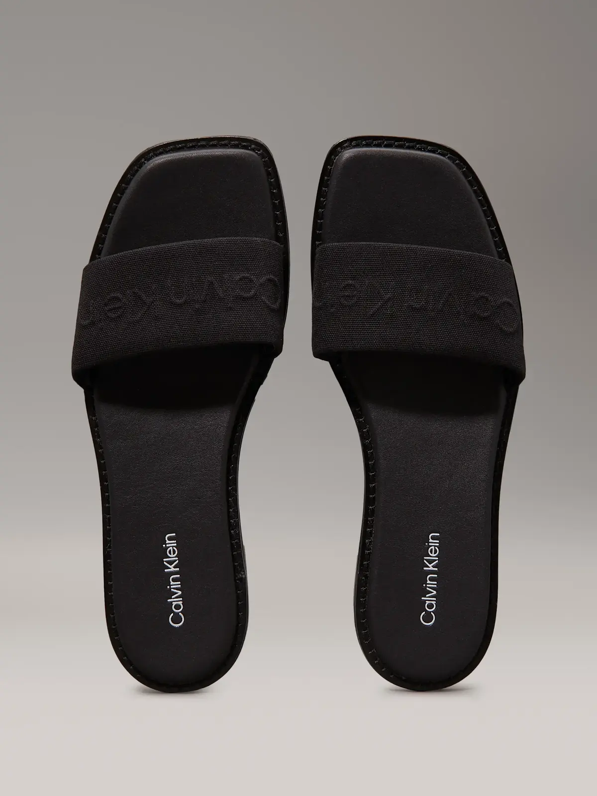 Calvin Klein FLAT SLIDE - HE, BEH Siyah Kadın Terlik