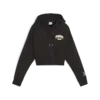 Puma PUMA TEAM Cropped Hoodie Siyah Kadın Hoodie