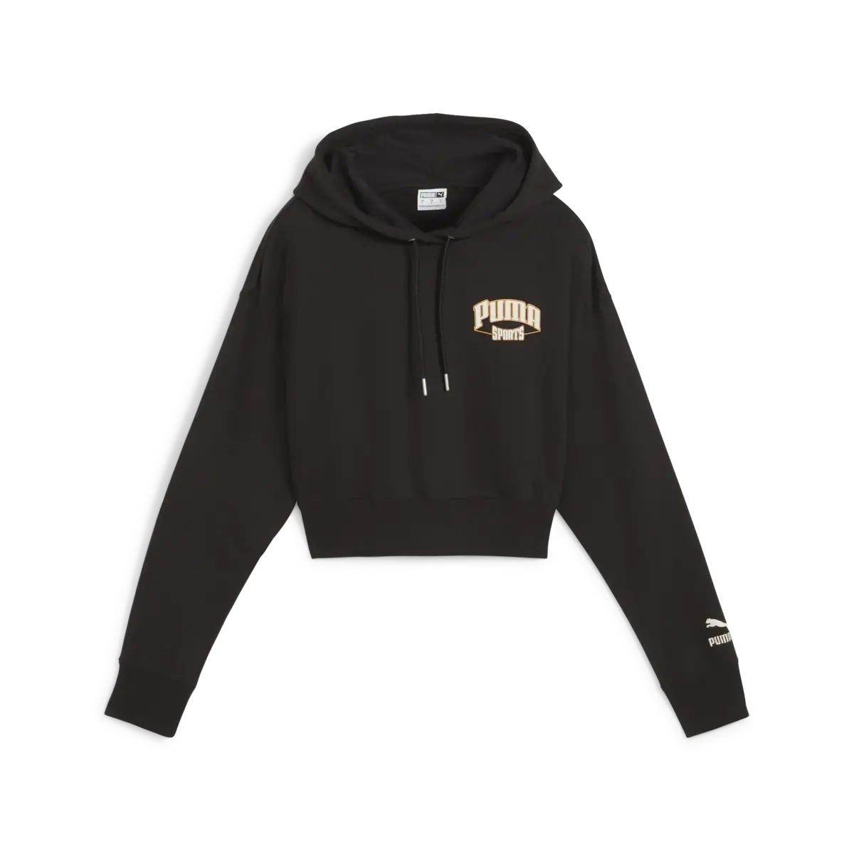 Puma PUMA TEAM Cropped Hoodie Siyah Kadın Hoodie