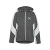Puma EVOSTRIPE Full-Zip Hoodie DK Gri Erkek Sweatshirt