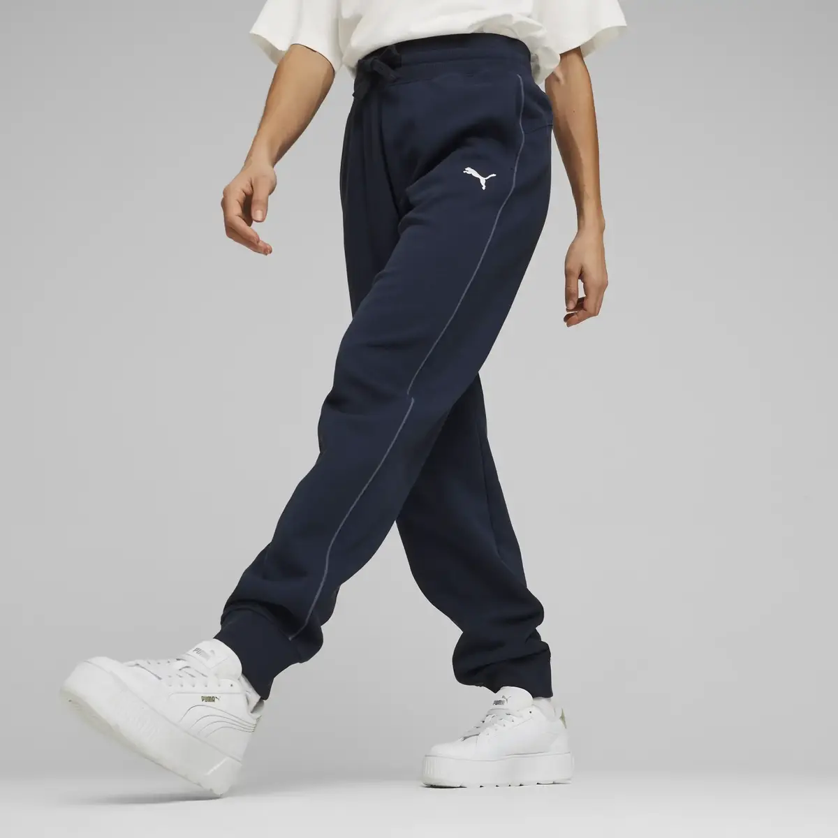 Puma HER High-Waist Pants TR Lacivert Kadın Eşofman Altı