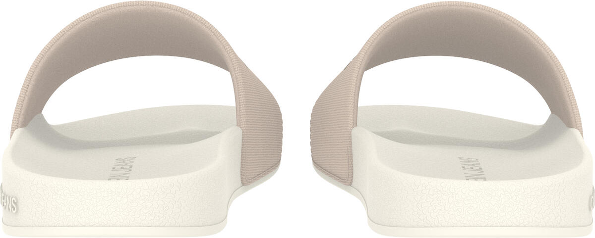 Calvin Klein SLIDE MONOGRAM CO Kadın Bej Terlik
