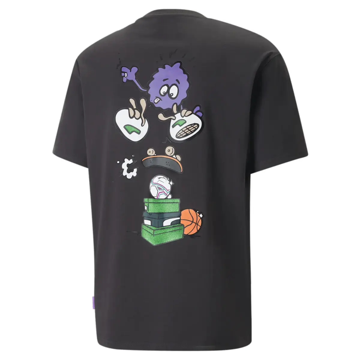 PUMA X 8ENJAMIN Graphic Tee Siyah Erkek T-Shirt