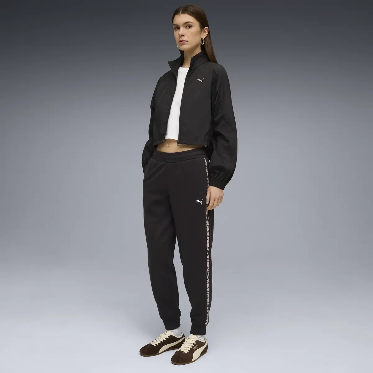Puma ESS GRAPHIC Animal Pants Siyah Kadın Eşofman Altı