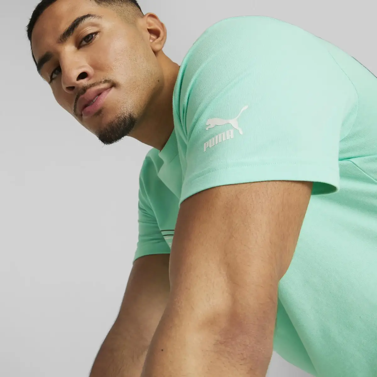 Puma SWxP Graphic Tee Mint Mint Erkek/Unisex T-Shirt