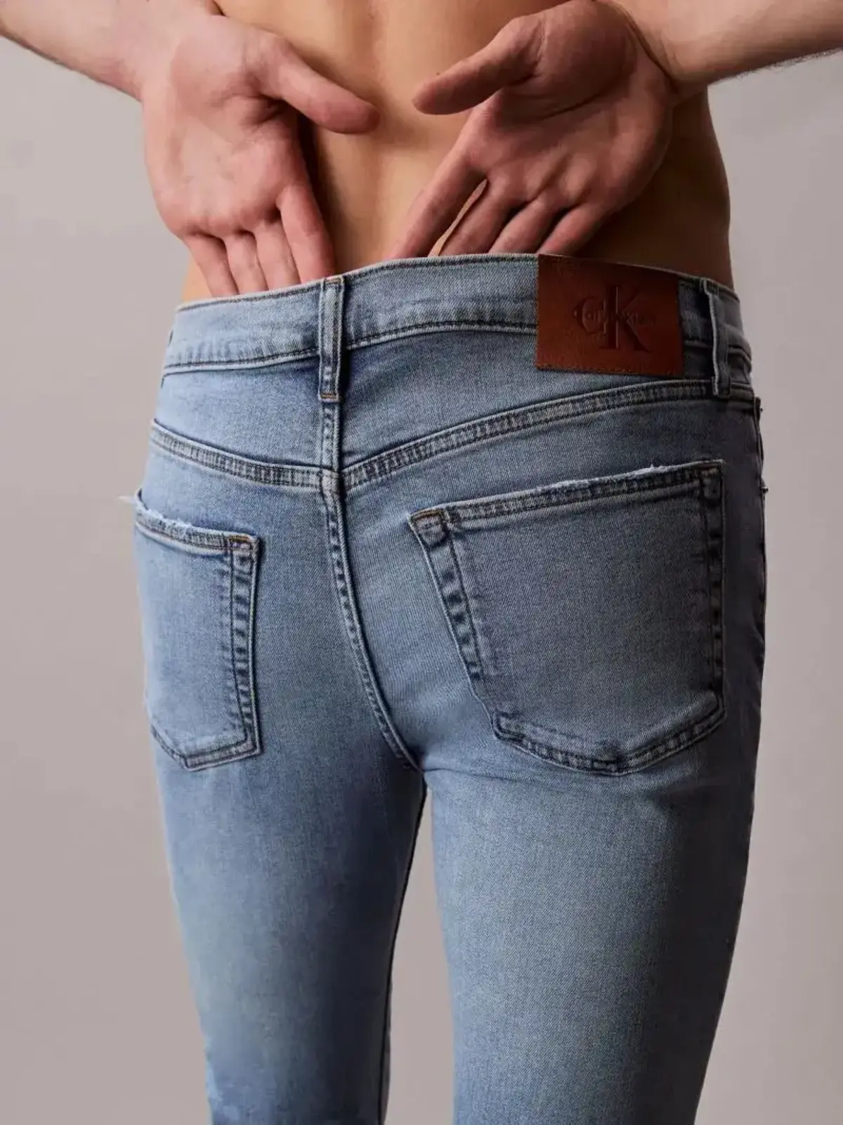 Calvin Klein SLIM TAPER CATALINA ECO COOL JEA Mavi Erkek Jeans