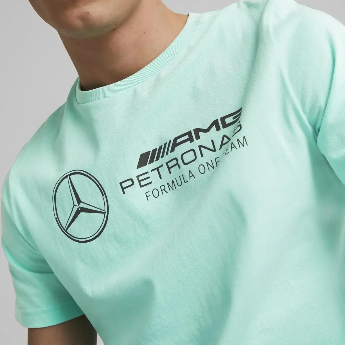 Puma MAPF1 ESS Logo Tee Erkek Mint T-Shirt