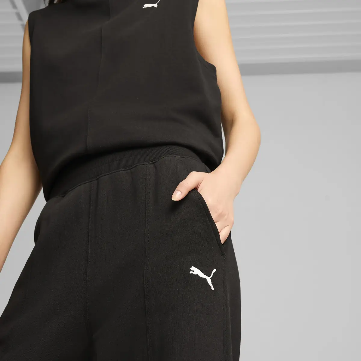 Puma HER Straight Pants Siyah Kadın Eşofman Altı